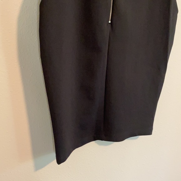 NWOT French Connection Sicily Scuba Black Mesh Waist Cutout Dress  Sz 6 - Picture 6 of 12